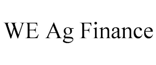 WE AG FINANCE