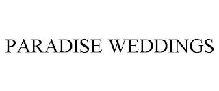 PARADISE WEDDINGS