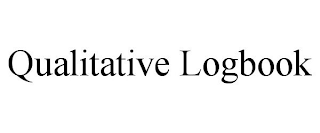 QUALITATIVE LOGBOOK