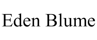 EDEN BLUME
