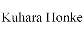 KUHARA HONKE