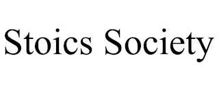 STOICS SOCIETY