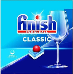 FINISH POWERBALL AUTOMATIC DISHWASHER DETERGENT CLASSIC  V EVERYDAY CLEAN & SHINE