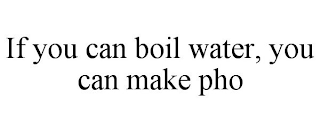 IF YOU CAN BOIL WATER, YOU CAN MAKE PHO