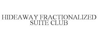 HIDEAWAY FRACTIONALIZED SUITE CLUB