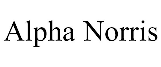 ALPHA NORRIS