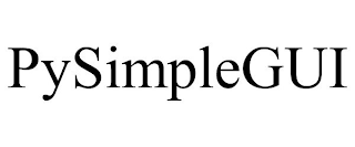 PYSIMPLEGUI