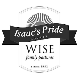 ISAAC'S PRIDE KOSHER WISE FAMILY PASTURES SINCE 1992