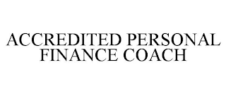 ACCREDITED PERSONAL FINANCE COACH