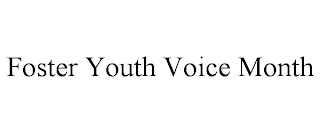 FOSTER YOUTH VOICE MONTH