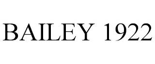 BAILEY 1922