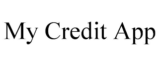 MY CREDIT APP