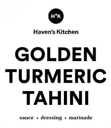 H'K HAVEN'S KITCHEN GOLDEN TURMERIC TAHINI SAUCE DRESSING MARINADE