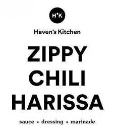 H'K HAVEN'S KITCHEN ZIPPY CHILI HARISSA SAUCE DRESSING MARINADE