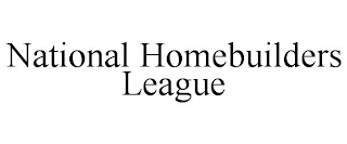 NATIONAL HOMEBUILDERS LEAGUE