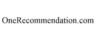 ONERECOMMENDATION.COM