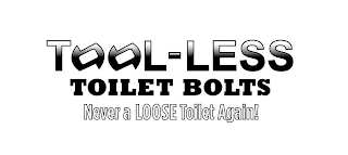 TOOL-LESS TOILET BOLTS NEVER A LOOSE TOILET AGAIN!