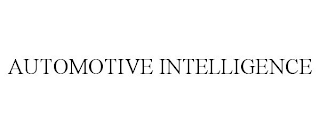 AUTOMOTIVE INTELLIGENCE