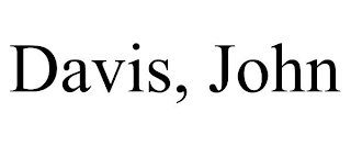 DAVIS, JOHN