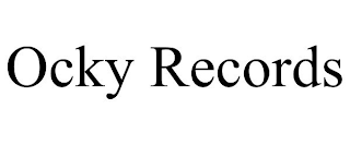 OCKY RECORDS