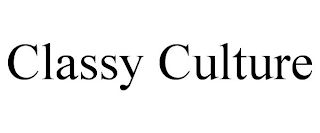 CLASSY CULTURE