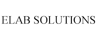 ELAB SOLUTIONS