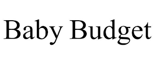 BABY BUDGET