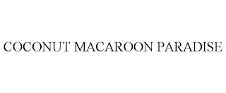 COCONUT MACAROON PARADISE