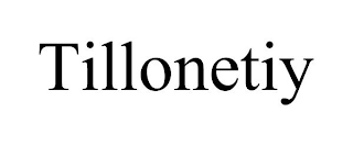 TILLONETIY