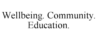 WELLBEING. COMMUNITY. EDUCATION.