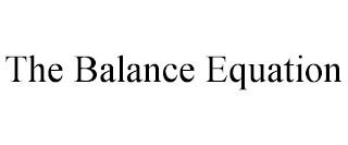 THE BALANCE EQUATION