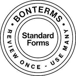 STANDARD FORMS · BONTERMS · REVIEW ONCE - USE MANY