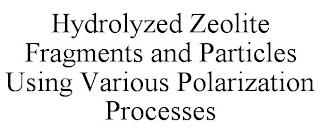 HYDROLYZED ZEOLITE FRAGMENTS AND PARTICLES USING VARIOUS POLARIZATION PROCESSES