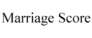 MARRIAGE SCORE