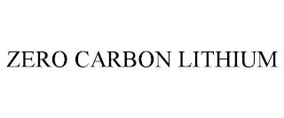 ZERO CARBON LITHIUM