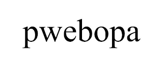 PWEBOPA