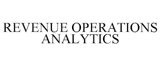 REVENUE OPERATIONS ANALYTICS