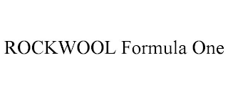 ROCKWOOL FORMULA ONE