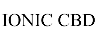 IONIC CBD