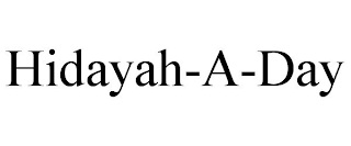 HIDAYAH-A-DAY