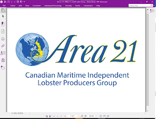 AREA 21 CANADIAN MARITIME INDEPENDENT LOBSTER PRODUCERS GROUP