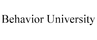 BEHAVIOR UNIVERSITY