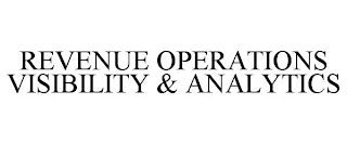 REVENUE OPERATIONS VISIBILITY & ANALYTICS