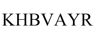KHBVAYR
