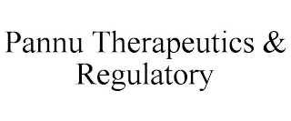 PANNU THERAPEUTICS & REGULATORY