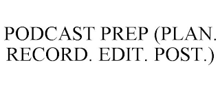 PODCAST PREP (PLAN. RECORD. EDIT. POST.)