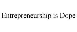 ENTREPRENEURSHIP IS DOPE