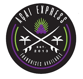 AÇAI EXPRESS FRANCHISES AVAILABLE EST. 2013