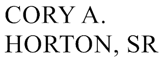 CORY A. HORTON, SR