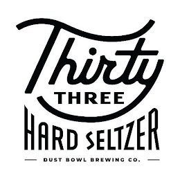 THIRTY THREE HARD SELTZER DUST BOWL BREWING CO.